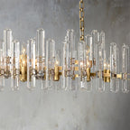 Bonnie Faceted Crystal Prisms Linear Chandelier - Yami Lightings