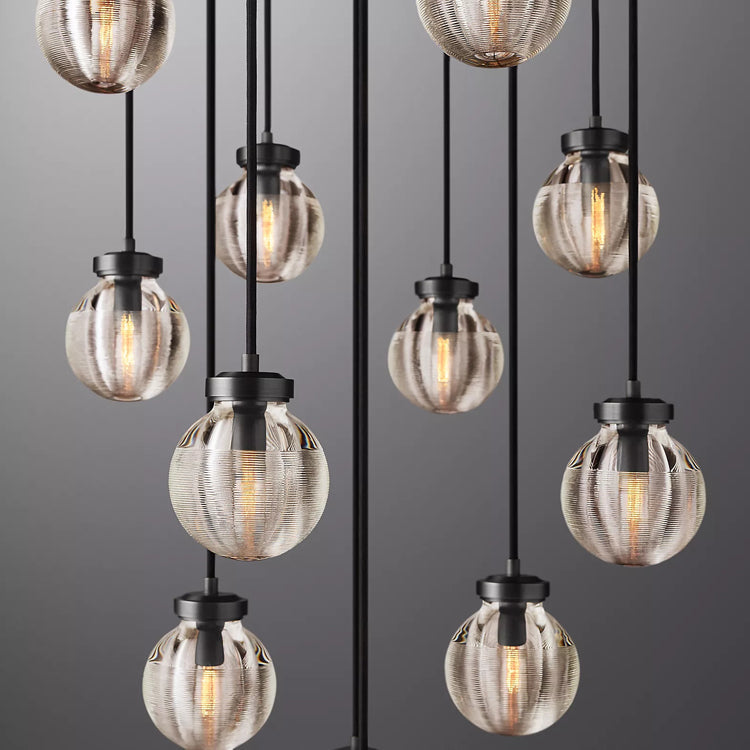 Pearl Round Chandelier - Yami Lightings
