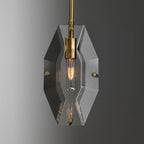 Simple Faceted Crystal Pendant - Yami Lightings