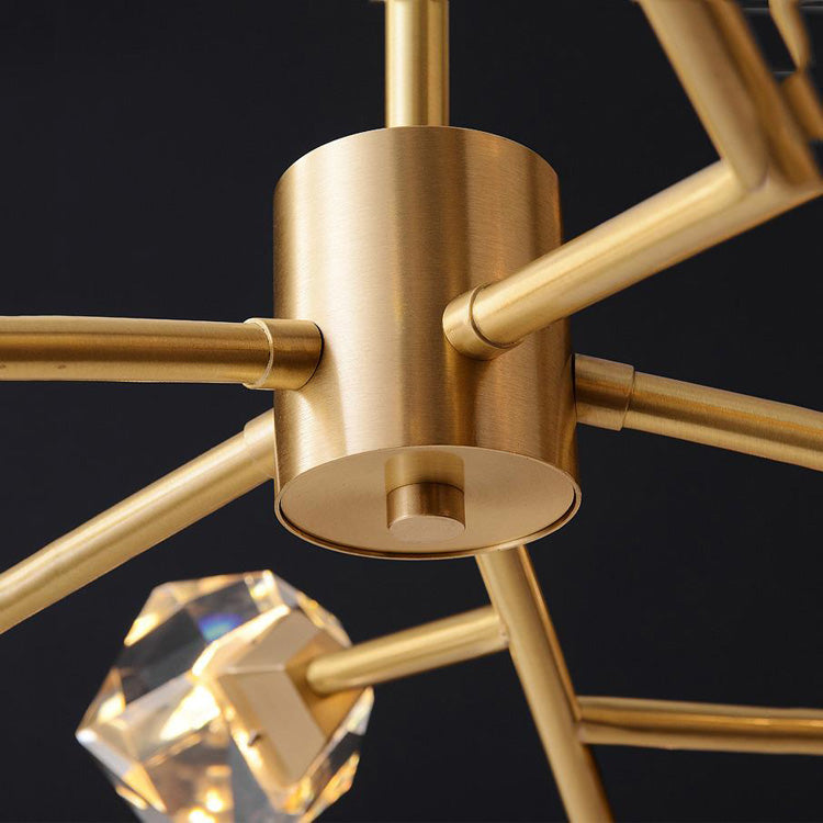 Aurelia Faceted Crystal Prisms Chandelier - Yami Lightings