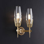 Delia Crystal Double Sconce - Yami Lightings