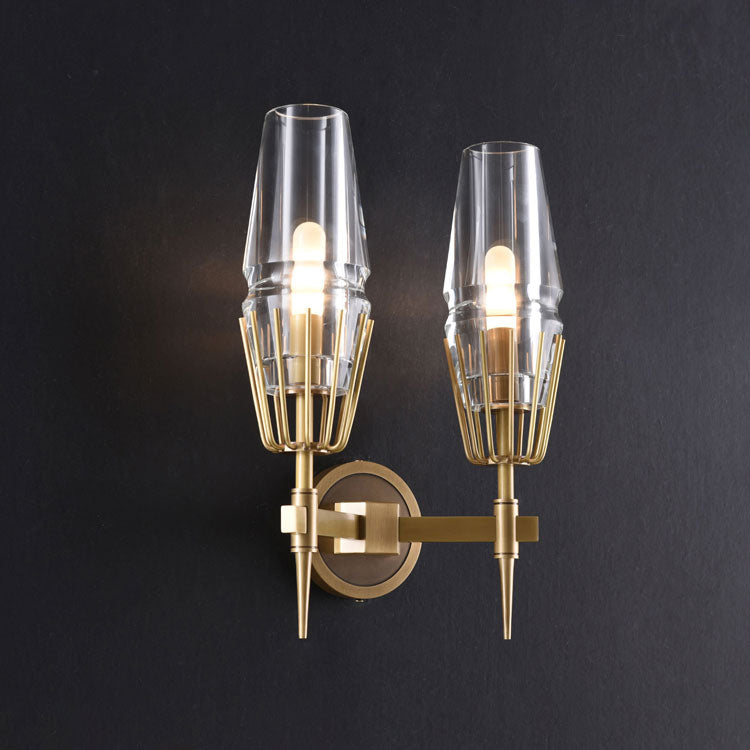 Delia Crystal Double Sconce - Yami Lightings