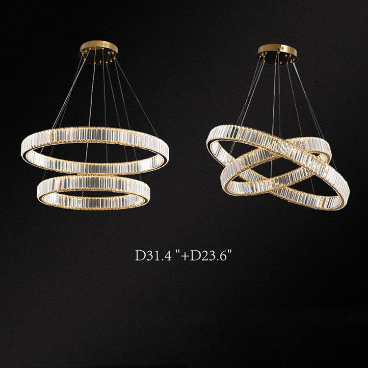 Dorothy Modern Crystal Ring Chandelier - Yami Lightings