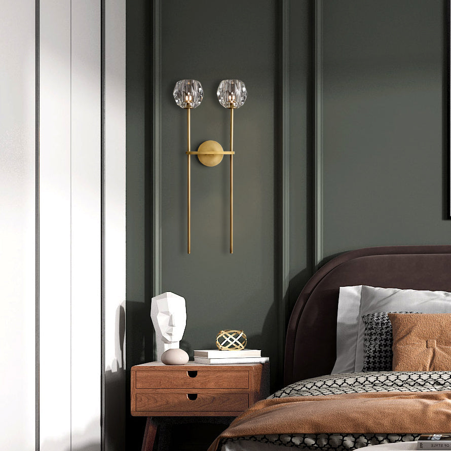 Belle De Crystal Grand Double Sconce - Yami Lightings