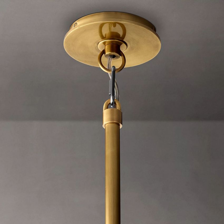 Belle De Crystal Ball Oval Chandelier 72" - Yami Lightings