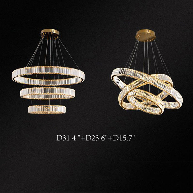 Dorothy Modern Crystal Ring Chandelier - Yami Lightings
