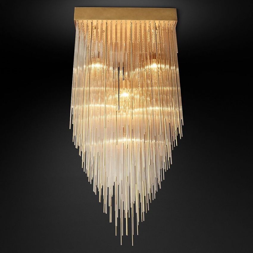 Cascade Square Chandelier 30" - Yami Lightings