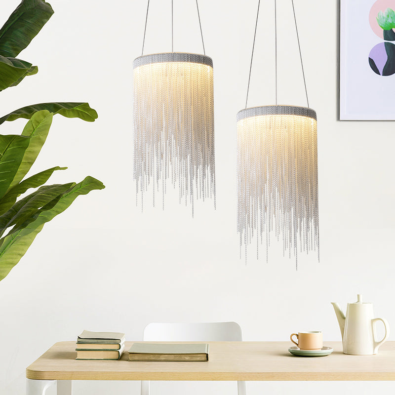 Fiona Aluminum Chain Tassel Pendant Light - Yami Lightings