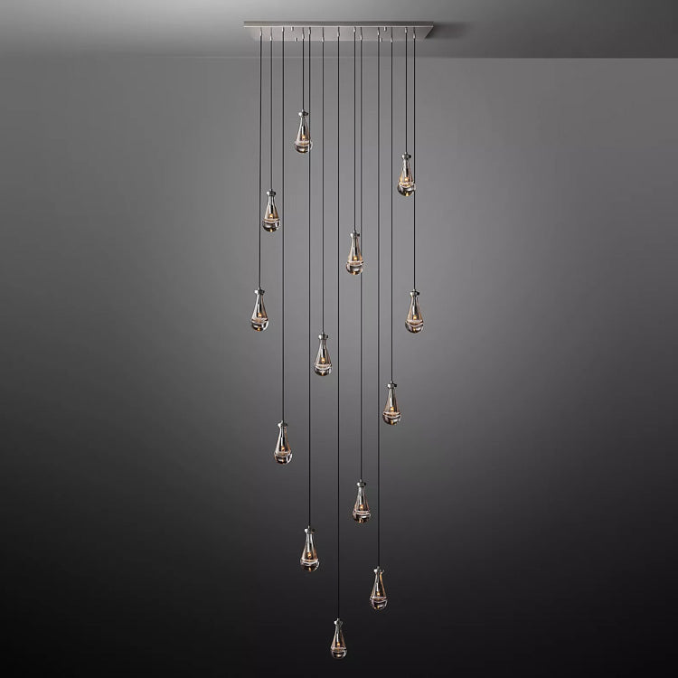 Raindrop Linear Chandelier 54" - Yami Lightings