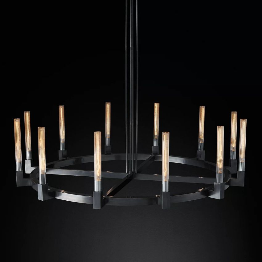 Cornelius Candlestick Round Chandelier 60" - Yami Lightings