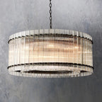 Marcia Glass Round Chandelier D37" - Yami Lightings