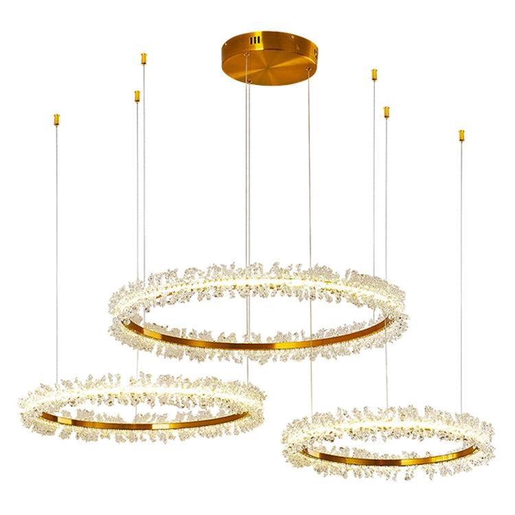 Nolan Halo Crystal Chandelier - Yami Lightings