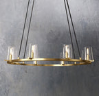 Penelope Modern Clear Glass Round Chandelier - Yami Lightings