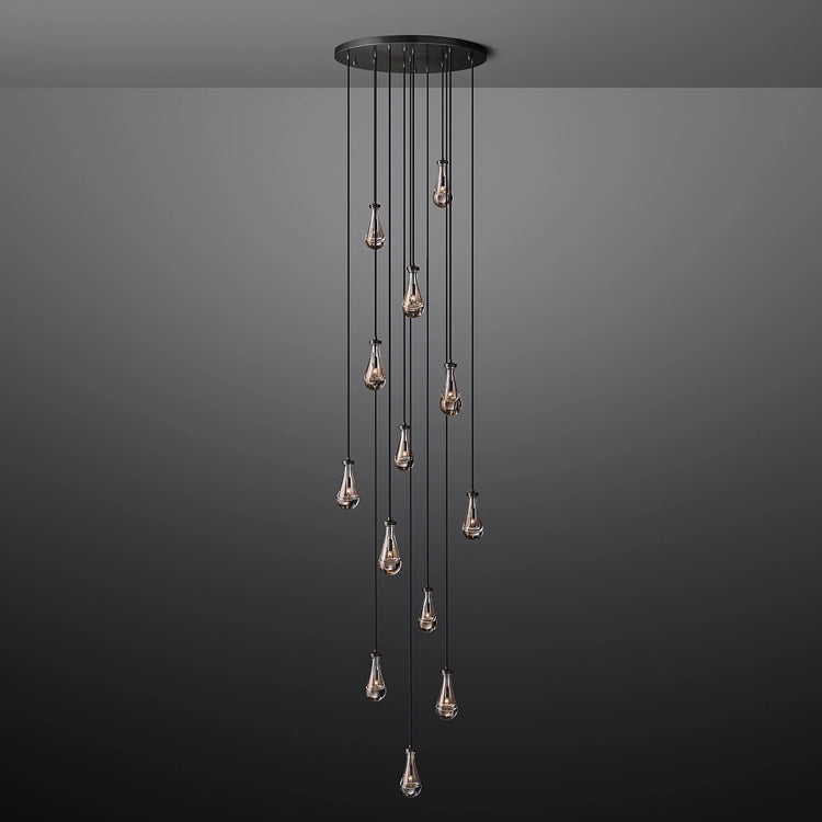 Raindrop Round Chandelier D36" - Yami Lightings