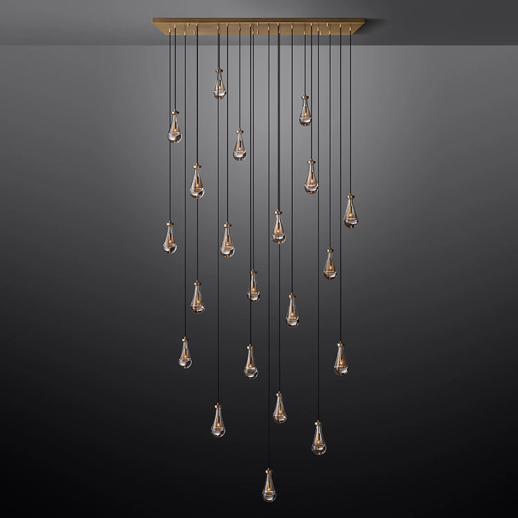 Raindrop Linear Chandelier 72" - Yami Lightings