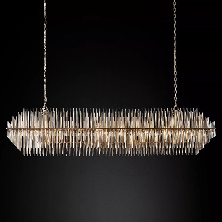 Ethel Rectangular Chandelier - Yami Lightings