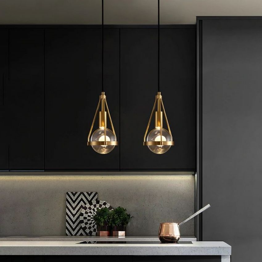 Crystal Metal Pendant Lights Dining Room Chandeliers - Yami Lightings