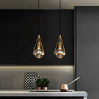 Crystal Metal Pendant Lights Dining Room Chandeliers - Yami Lightings