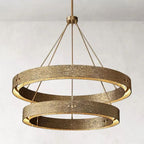 Customized Vouvray Two-Tier Round Chandelier 60"（with 18 feet chain)