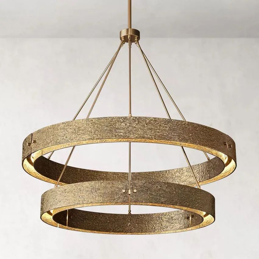 Customized Vouvray Two-Tier Round Chandelier 60"（with 18 feet chain)