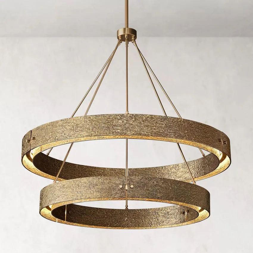 Vouvray Two-Tier Round Chandelier 60"
