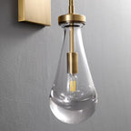 Raindrop Sconce VintageBrass - Yami Lightings