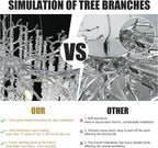 Silver Snow Tree Branches Chandelier for All Rooms 30''