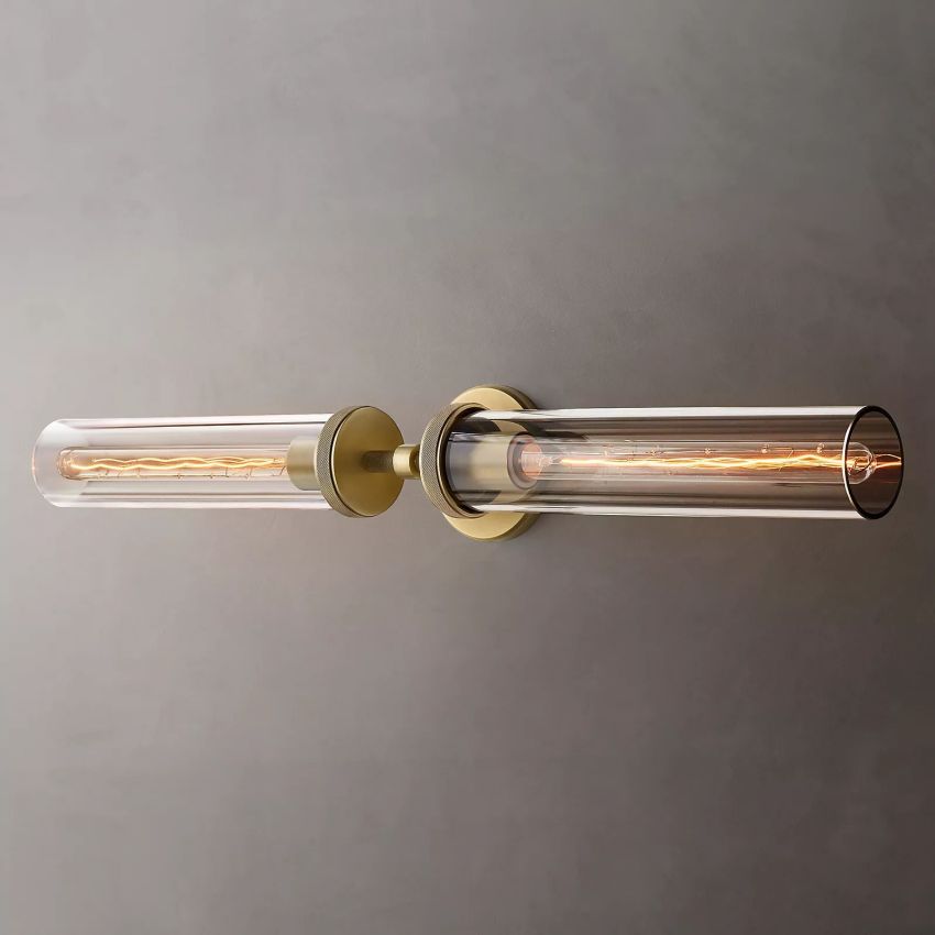 Lambert Knurled Grand Linear Sconce - Yami Lightings