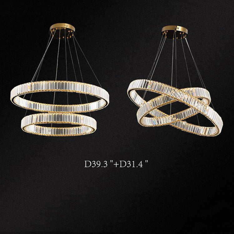 Dorothy Modern Crystal Ring Chandelier - Yami Lightings