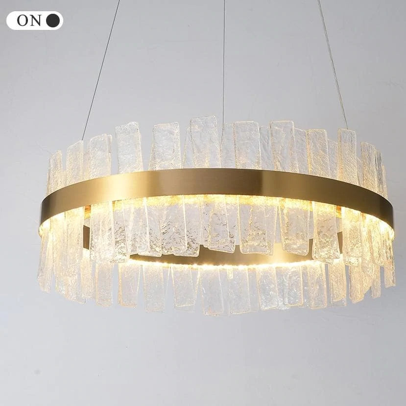 Andrea Round Crystal Chandelier - Yami Lightings