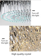 Elian Lason Crystal Chandelier - Yami Lightings