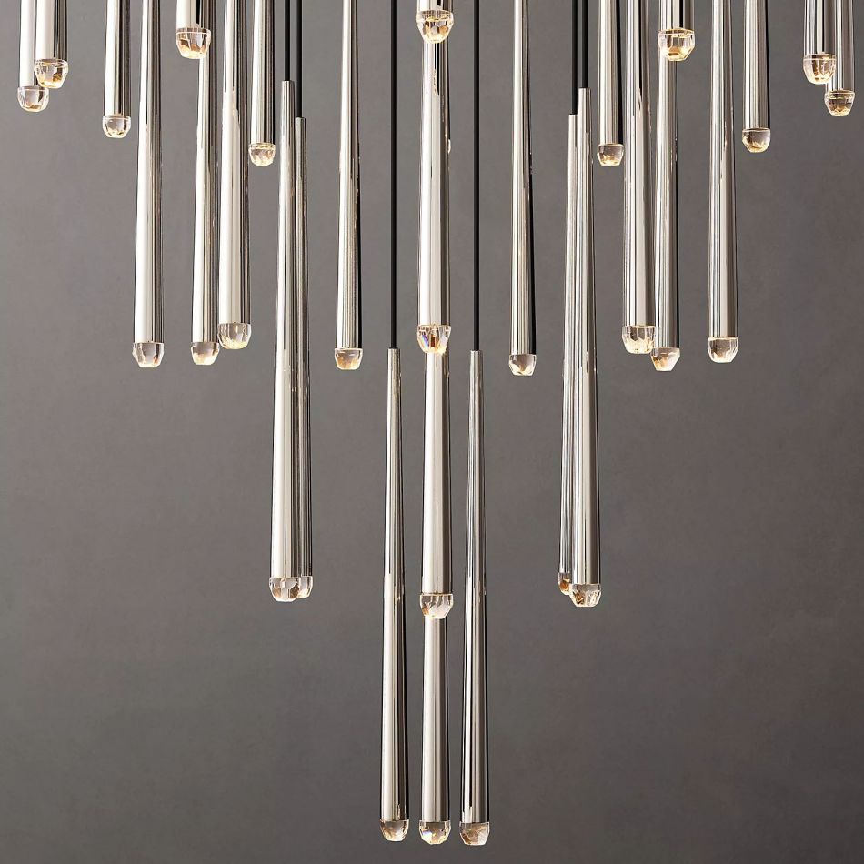 Artemis Round Tapered Tubular Chandelier 48" - Yami Lightings