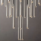 Artemis Round Tapered Tubular Chandelier 48" - Yami Lightings
