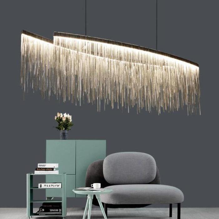 Bunny Dynamic Aluminum Chain Tassel Chandelier - Yami Lightings