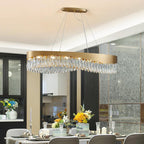 Ariana OvaL Crystal Chandelier - Yami Lightings