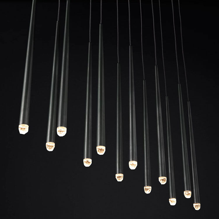 Artemis Linear Tapered Tubular Chandelier - Yami Lightings