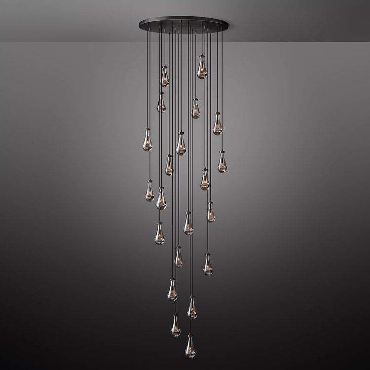 Raindrop Round Chandelier D47" - Yami Lightings