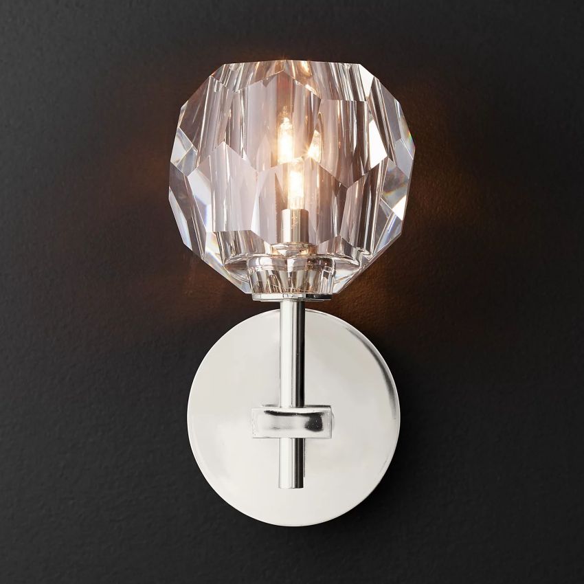 Belle De Crystal Ball Wall Sconce - Yami Lightings