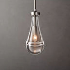 Raindrop Rod Pendant Satin Nickel - Yami Lightings