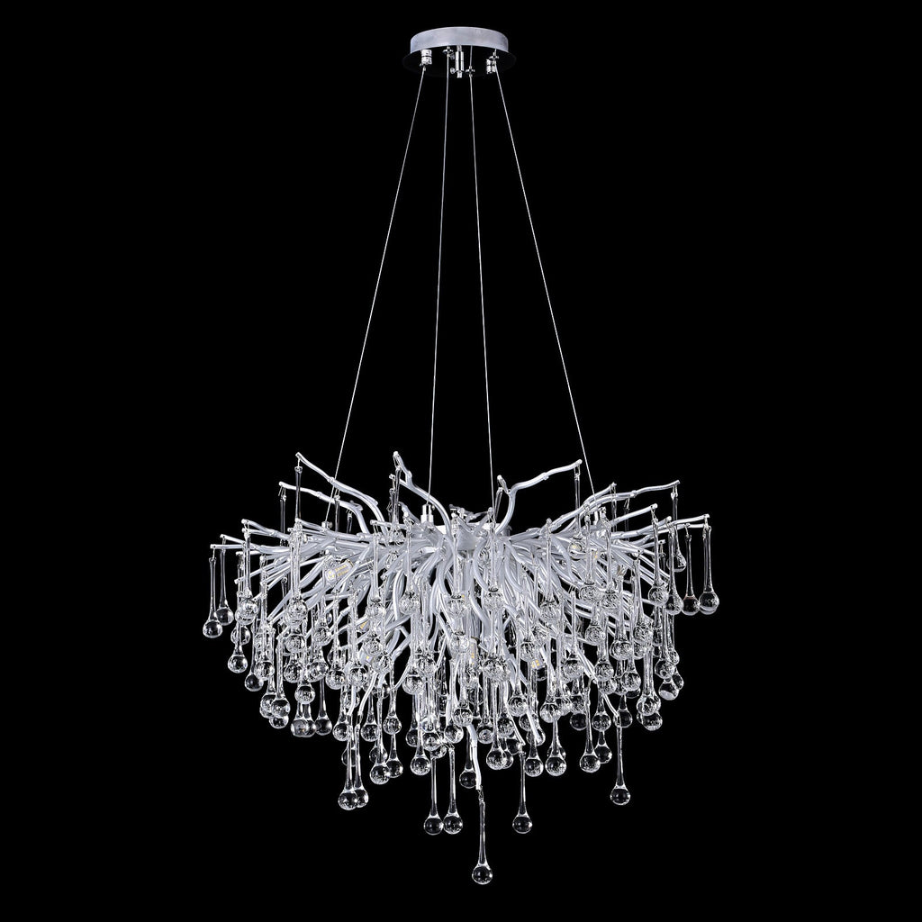 Doris Silver Branch Chandelier Light Fixture - Yami Lightings