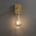 Raindrop Sconce VintageBrass - Yami Lightings