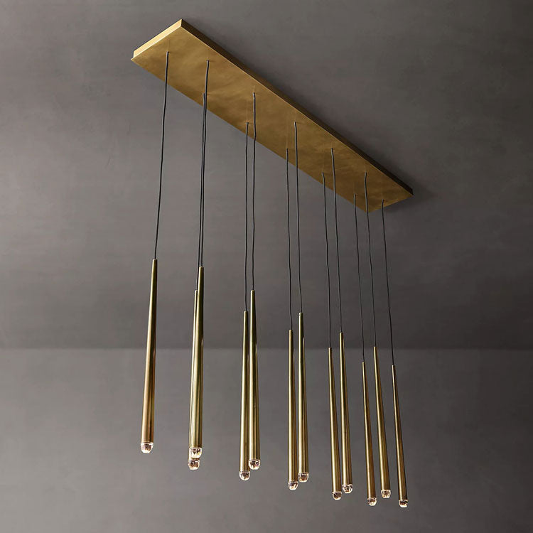 Artemis Linear Tapered Tubular Chandelier - Yami Lightings