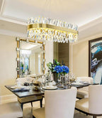 Arsenio Oval Crystal Chandelier - Yami Lightings