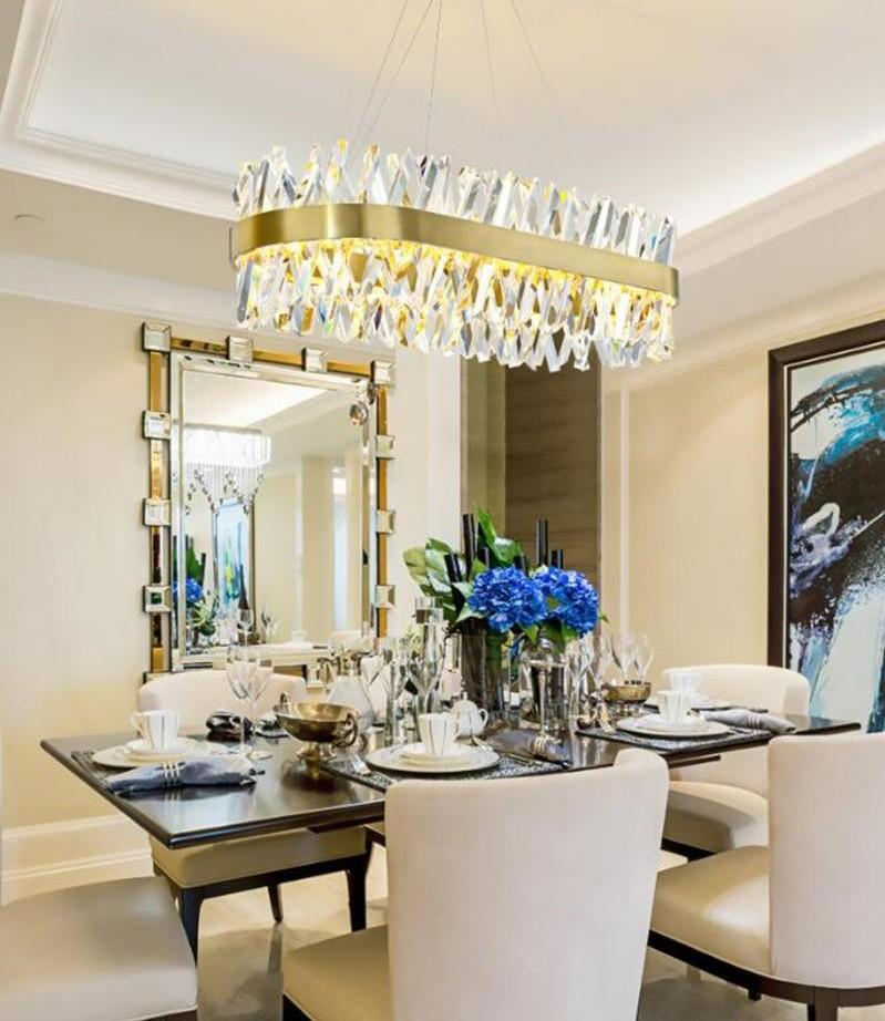 Arsenio Oval Crystal Chandelier - Yami Lightings