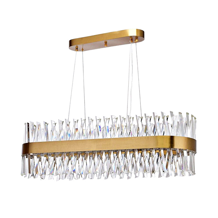 Arsenio Oval Crystal Chandelier - Yami Lightings