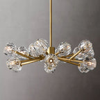 Belle De Crystal Ball Round Chandelier 36" - Yami Lightings