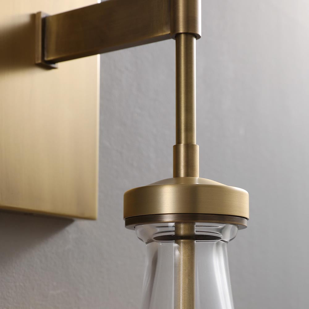 Raindrop Sconce VintageBrass - Yami Lightings