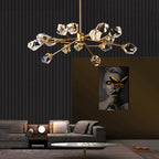 Aurelia Faceted Crystal Prisms Chandelier - Yami Lightings