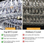 K9 Crystal Round/Rectangular Chandelier 32" 61"