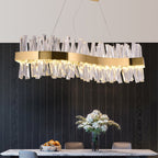 Arsenio Wave Crystal Chandelier - Yami Lightings
